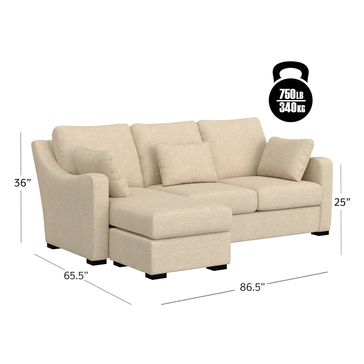 Hillsdale York Sectional Sofa