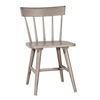 Set of 2 Modern Wood Spindle Back Dining Chair