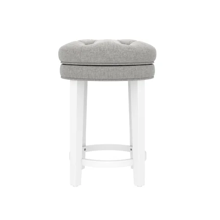 Transitional Backless Swivel Counter Stool