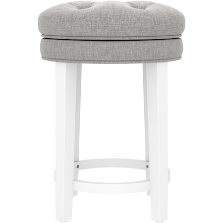 Transitional Backless Swivel Counter Stool