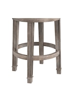 Hillsdale Monae Monae Wood Counter Height Swivel Stool with Upholstered Back