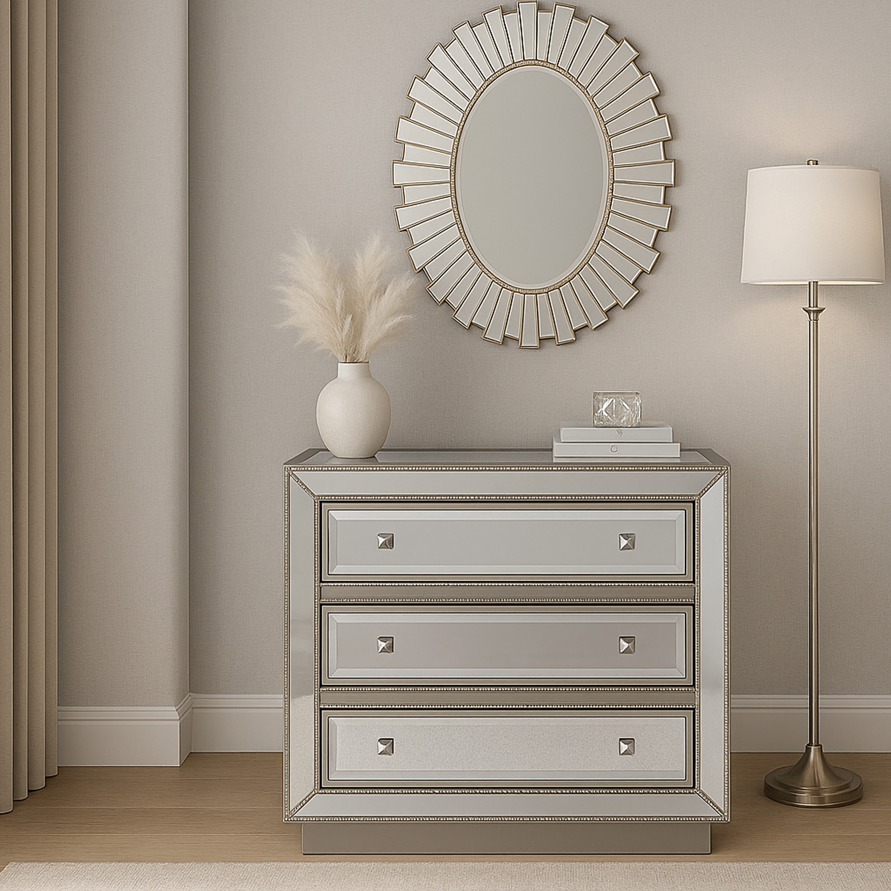 HH2 Home Home Creations Nix 3-Drawer Accent Chest