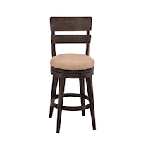 LeClair Wood Swivel Bar Height Stool