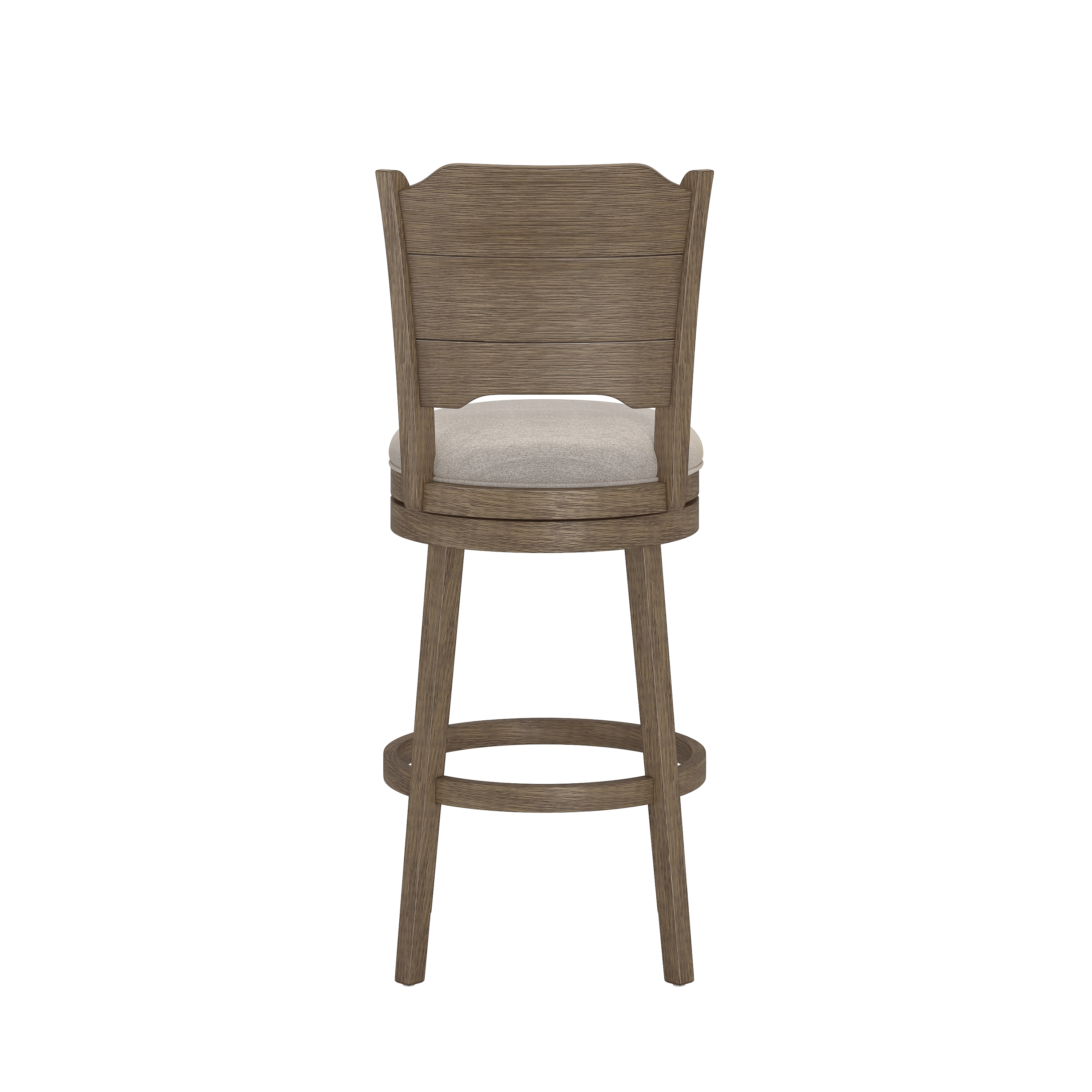 Wood Bar Height Swivel Stool