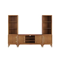 Mid-Century Modern 60" Entertainment Console with Piers