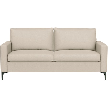 Contemporary Upholstered Sofa with Removable Cushions