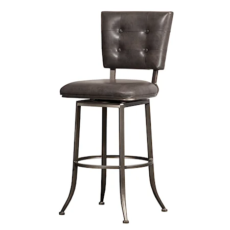 Commercial Grade Metal Bar Height Swivel Stool