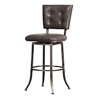 Commercial Grade Metal Bar Height Swivel Stool