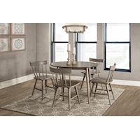 5 Piece Dining Set with Spindle Back Chairs