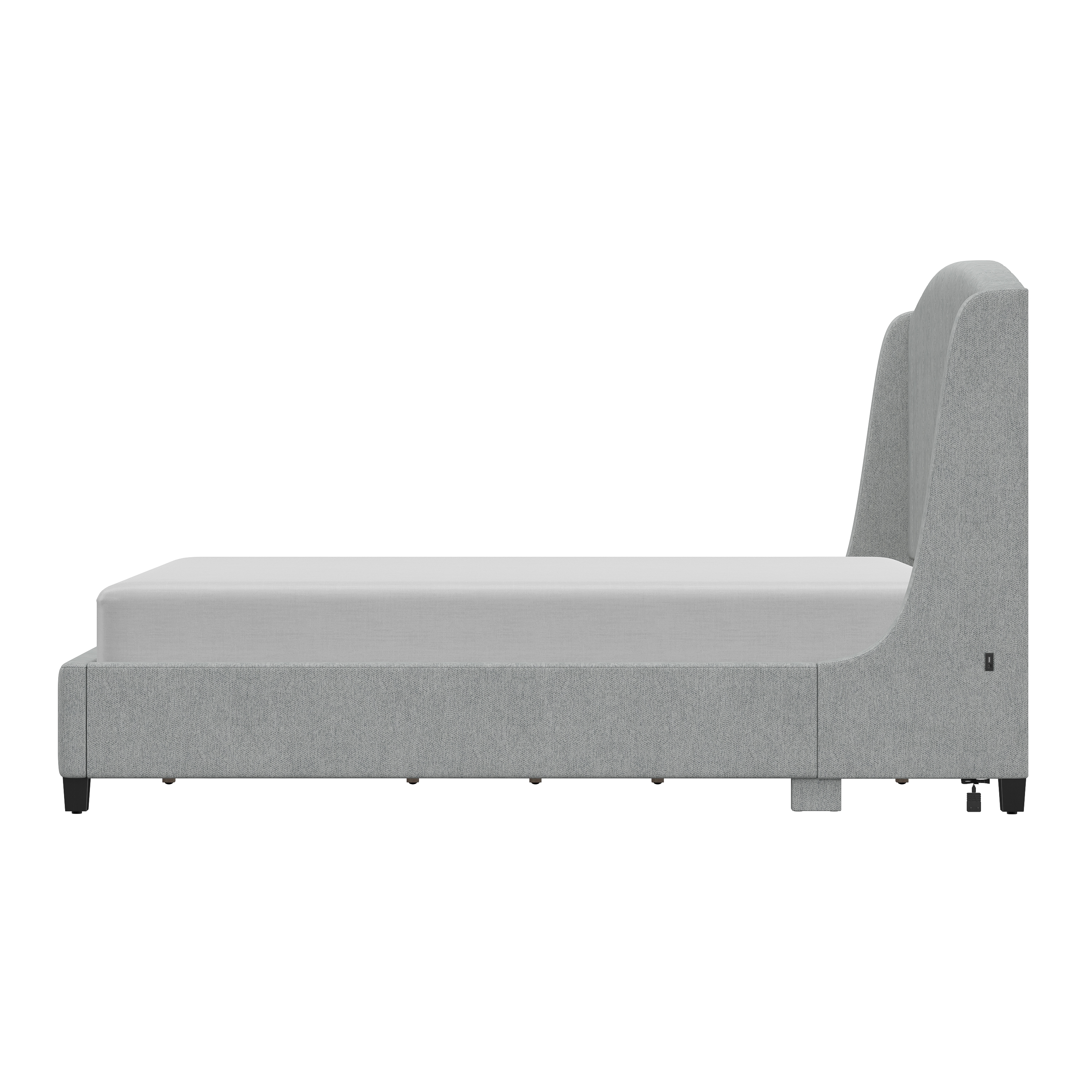 Winged King Platform Bed