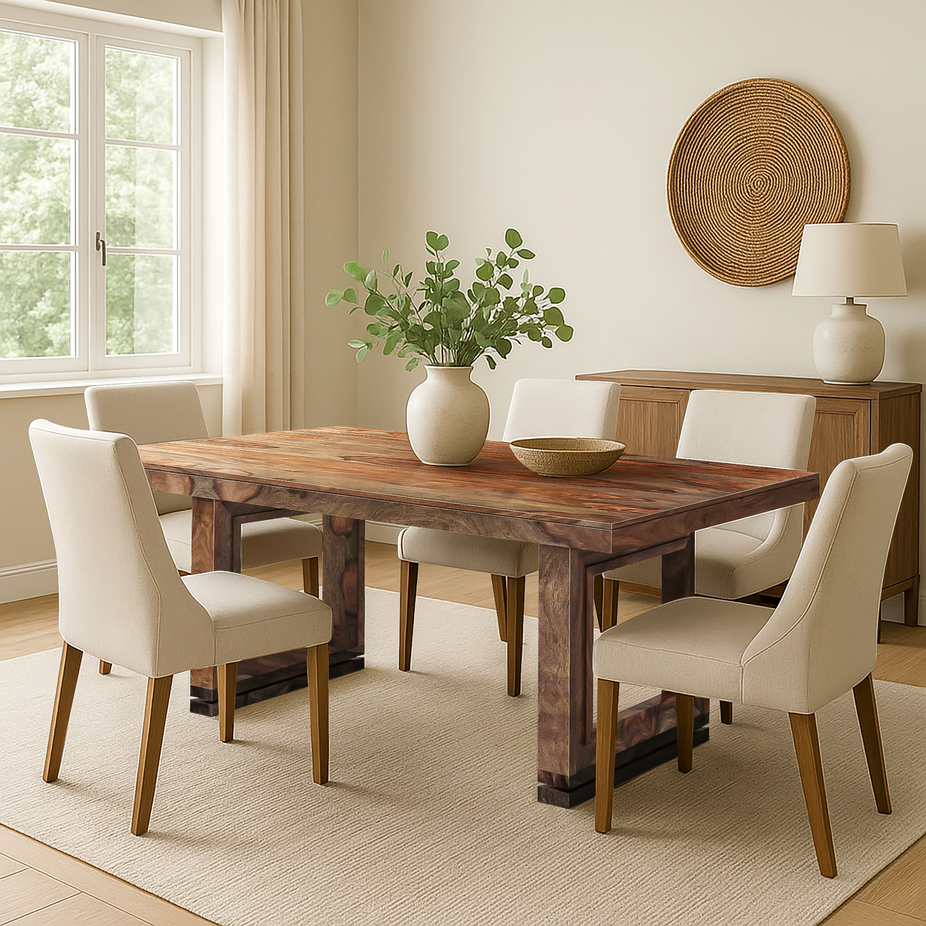 HH2 Home Home Creations Bellarose Rectangular Dining Table