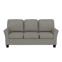 Traditional Upholstered Sofa with Rolled Arms