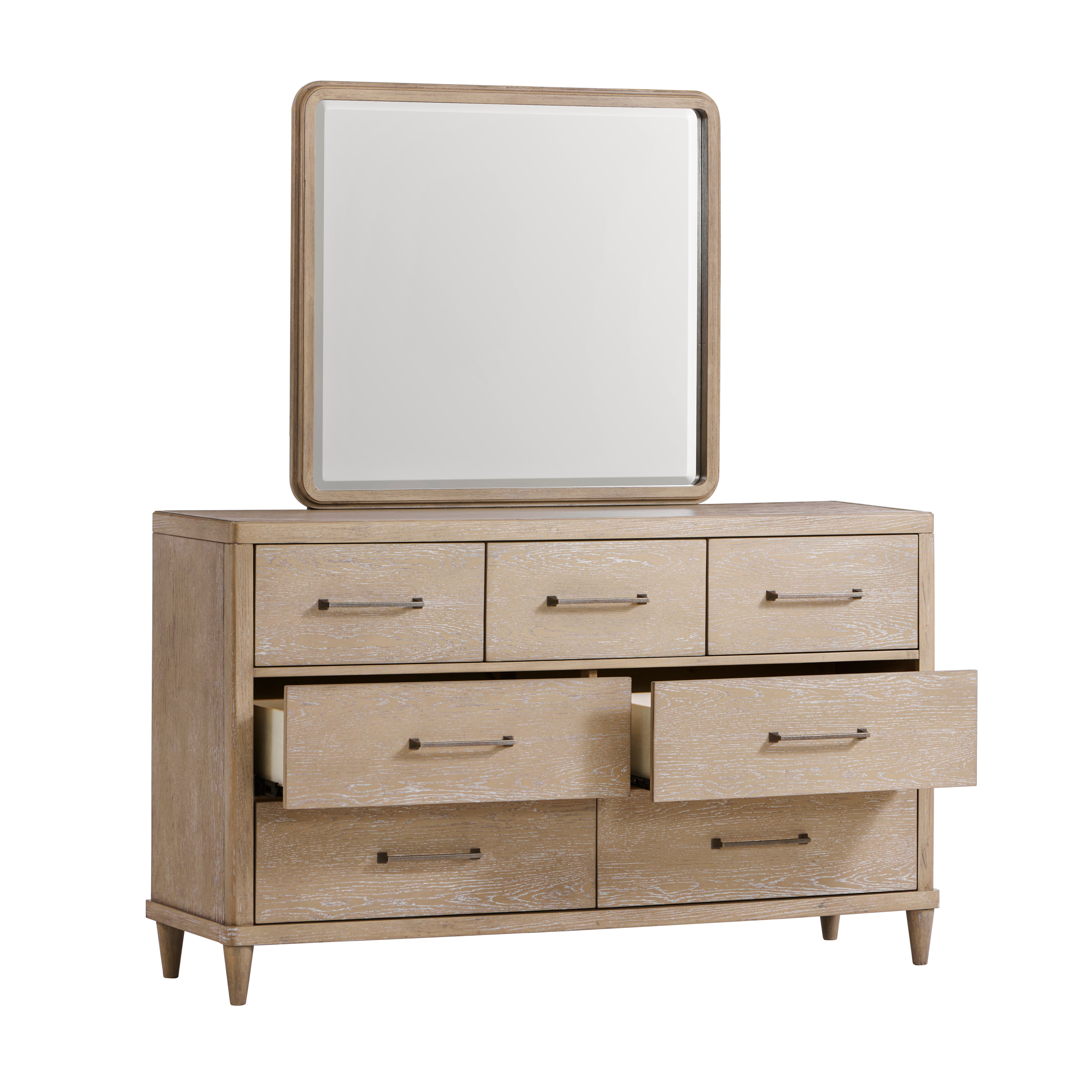Hillsdale Portsmouth Wood 7 Drawer Dresser And Mirror