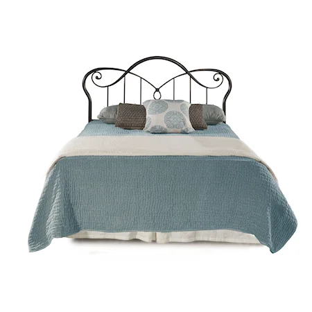Spindle Metal Queen Size Headboard with Frame