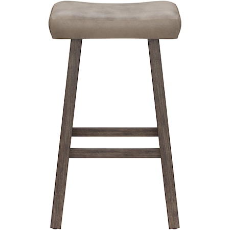 Saddle Backless Bar Height Stool