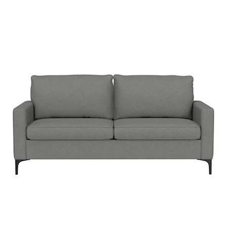 Contemporary Upholstered Sofa with Removable Cushions
