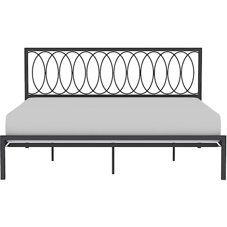 Traditional King Metal Ring Design Bed