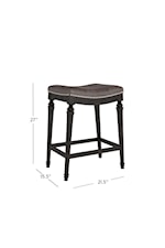 Hillsdale Vetrina Vetrina Backless Counter Height Stool