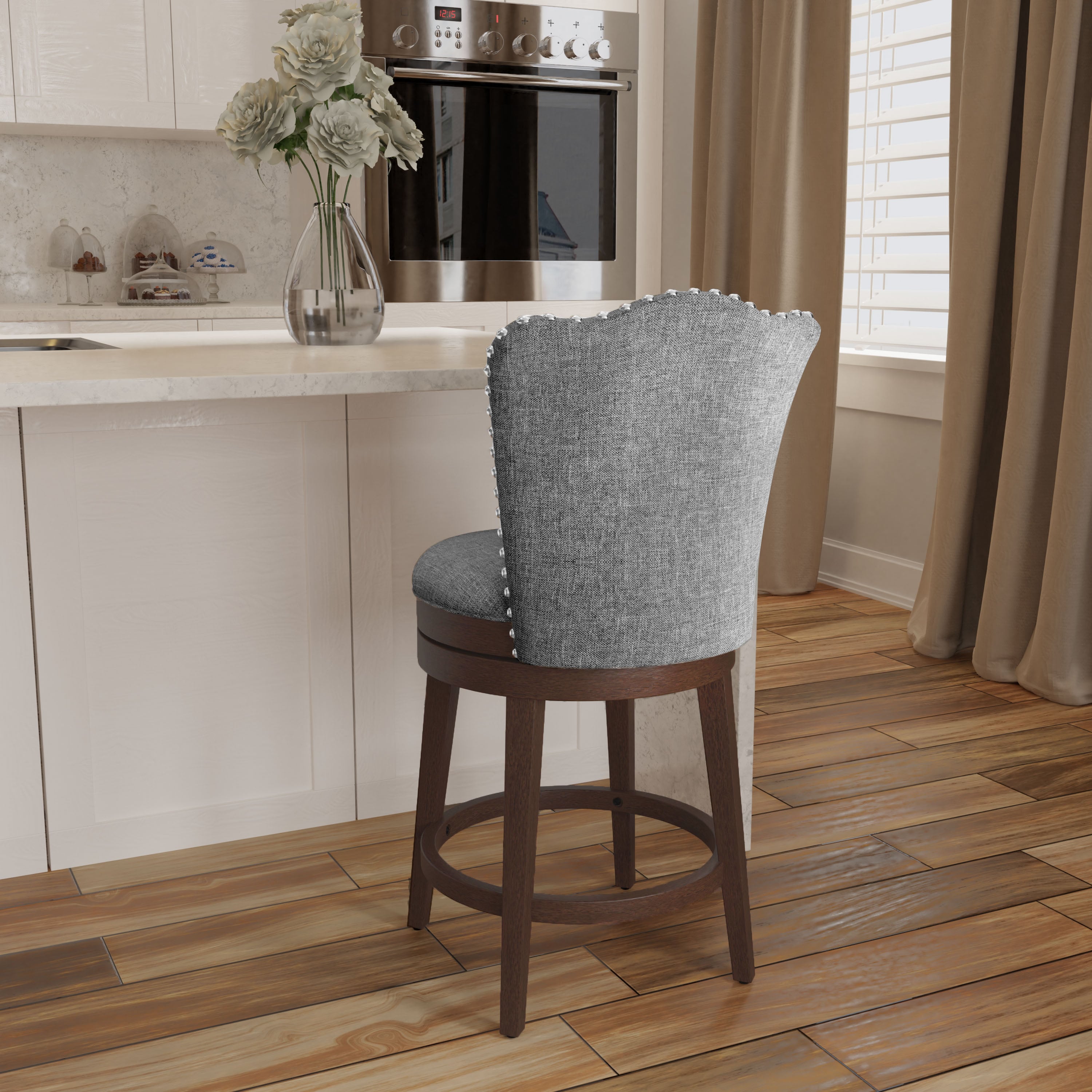 Hillsdale Edenwood 5945-827 Edenwood Wood Counter Height Swivel Stool ...