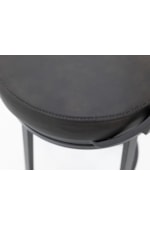 International Furniture Direct Century Contemporary 24" Barstool with Faux Leather Upholstered Seat