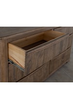 International Furniture Direct Xel-Ha Modern Rustic 6-Drawer Dresser