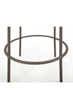 Mueblos International Snow Contemporary 30" Upholstered Bar Stool with Metal Frame