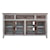 International Furniture Direct Sahara Rustic Accent Cabinet with Glass Doors