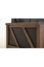 International Furniture Direct Walnut Transitional 2-Piece Living Room Set