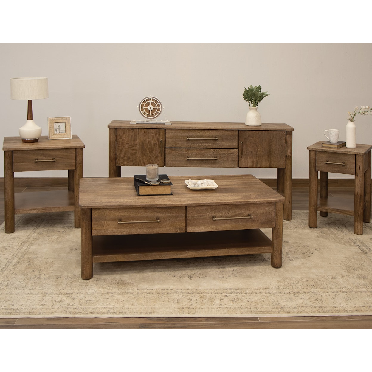International Furniture Direct Olimpia Sofa Table