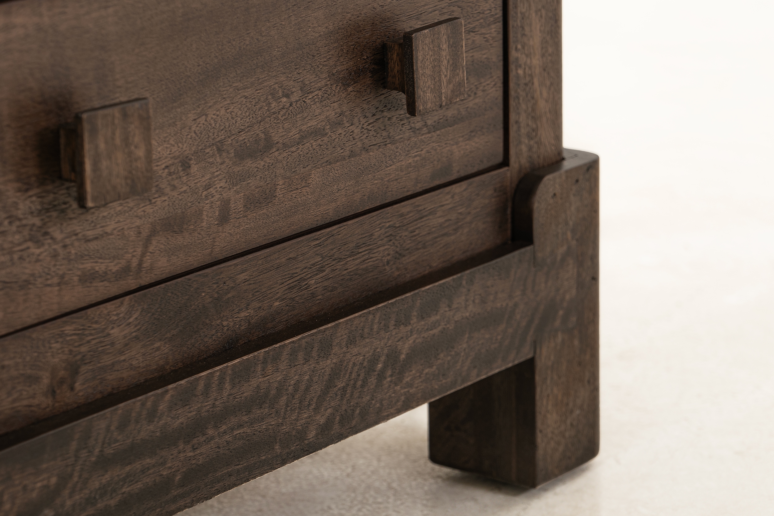 International Furniture Direct Dark Atenas 2-Drawer Nightstand