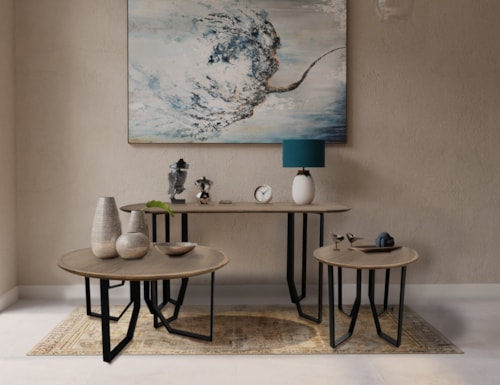 Contemporary 3-Piece Occasional Set