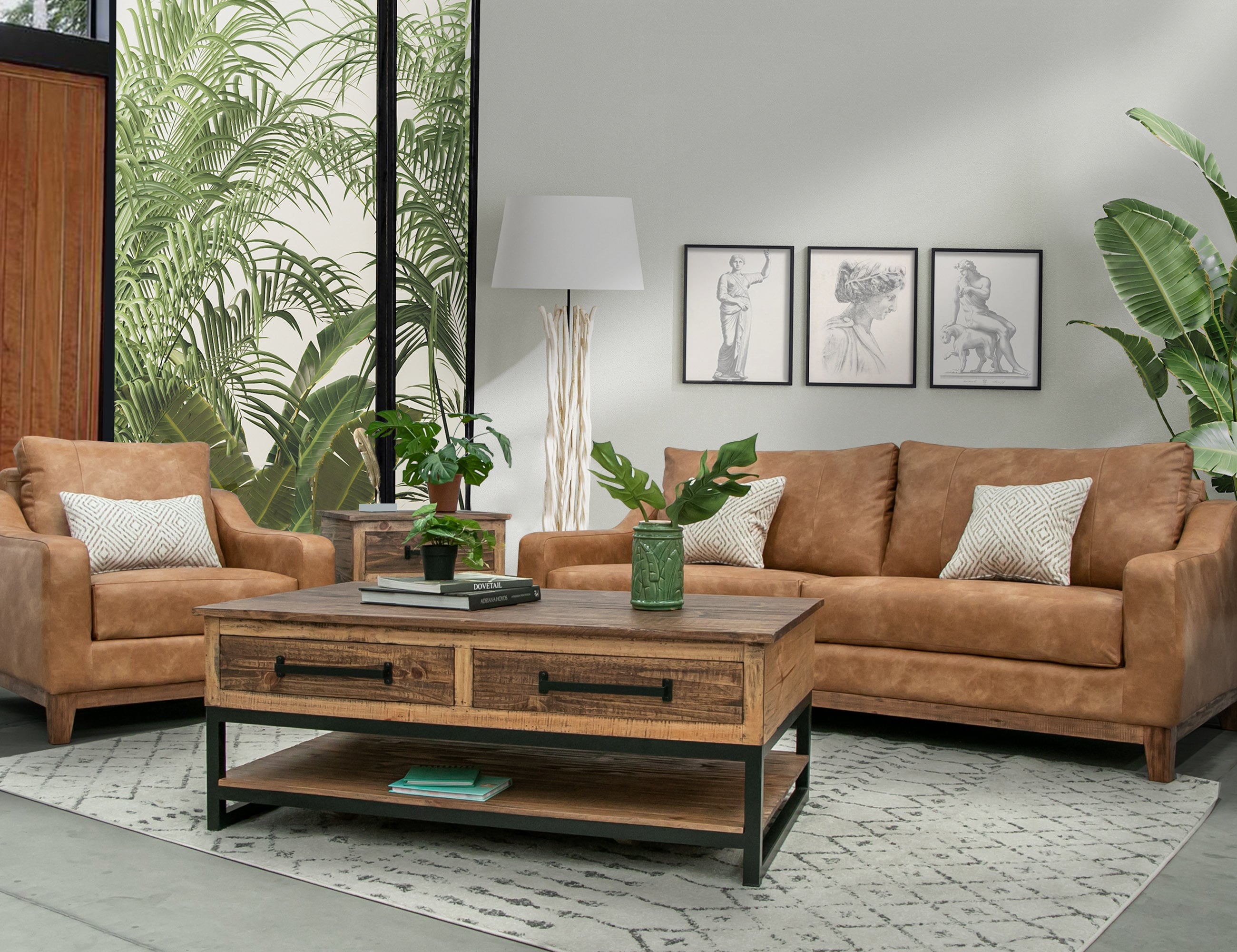 International Furniture Direct Olivo Loveseat