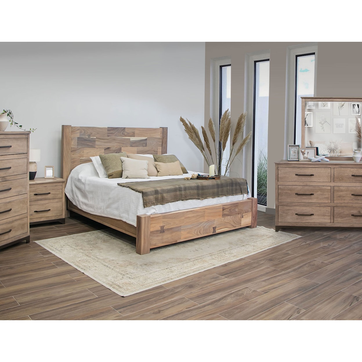 International Furniture Direct Natural Parota Chest