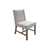 International Furniture Direct Natural Parota Upholstered Chair