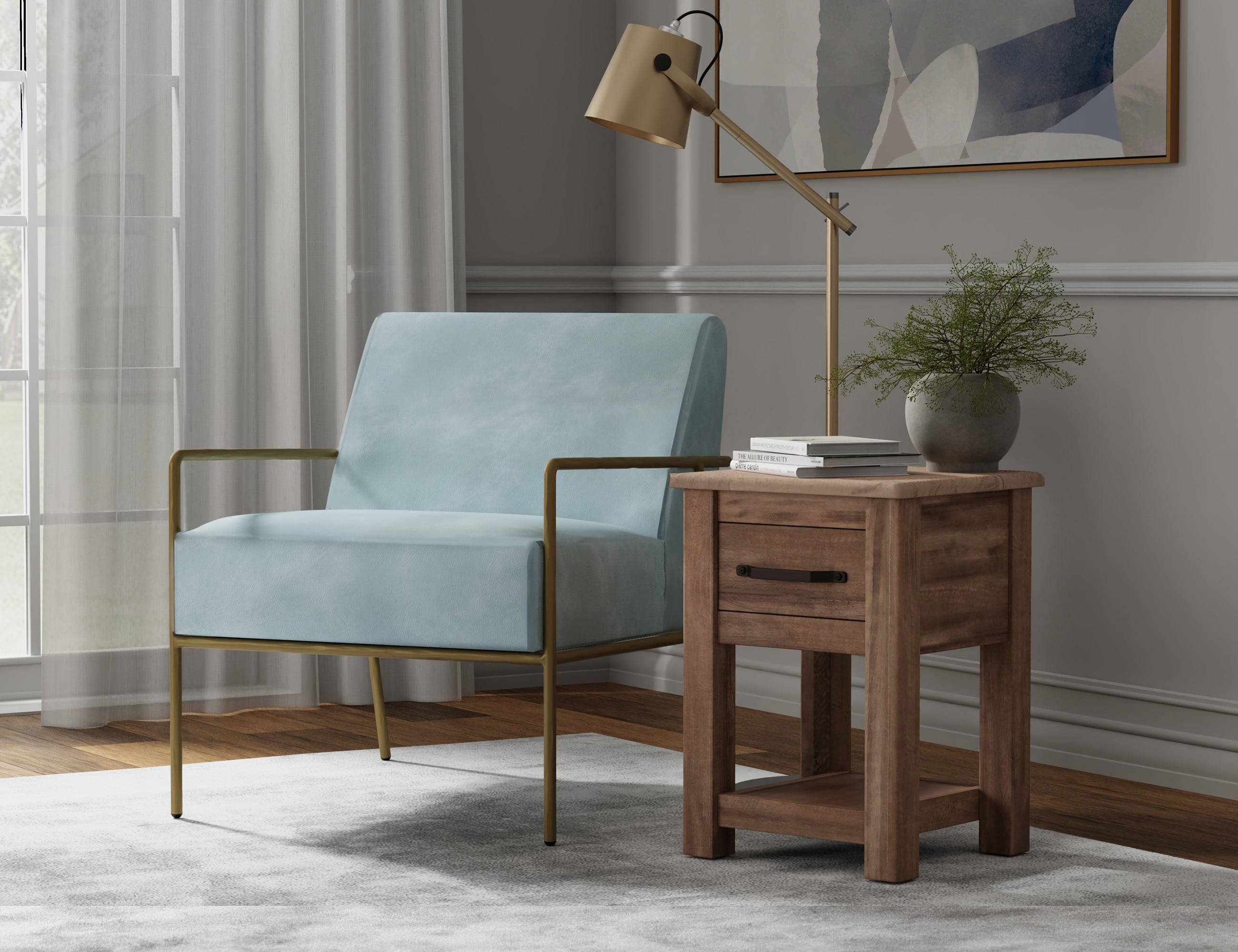 International Furniture Direct Aragon Accent Armchair