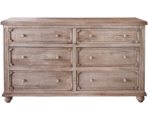 Farmhosue 6-Drawer Dresser