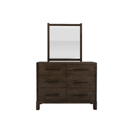 6-Drawer Dresser with Mirror