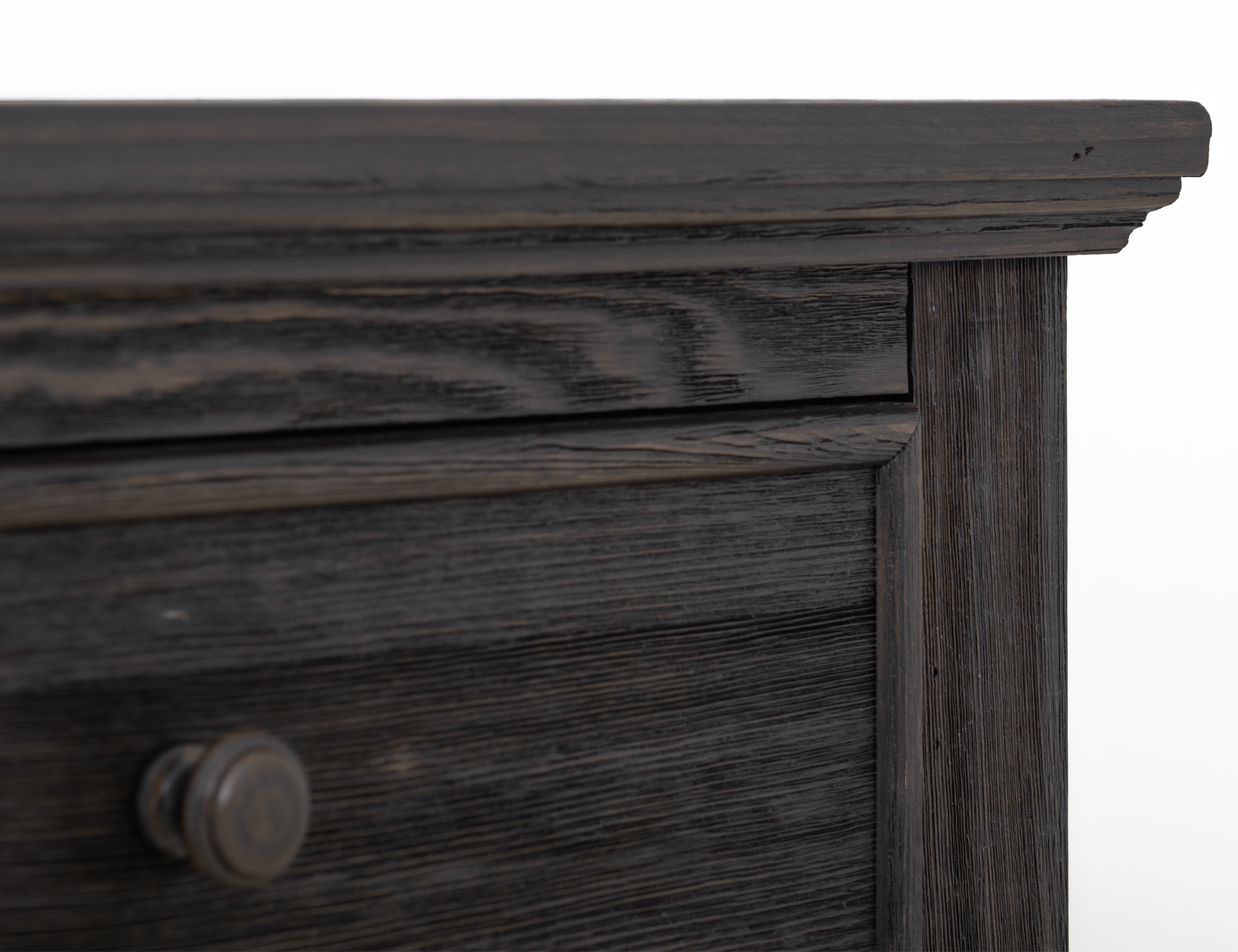 International Furniture Direct Terra Dark 3-Drawer Nightstand