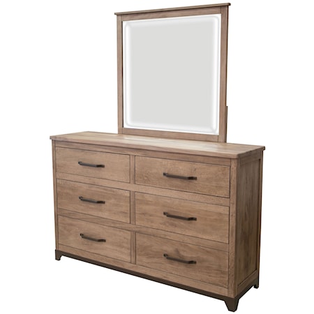 Parker Natural 5-Drawer Small Dresser - SM -Drwr