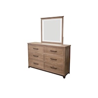 Transitional 6-Drawer Dresser