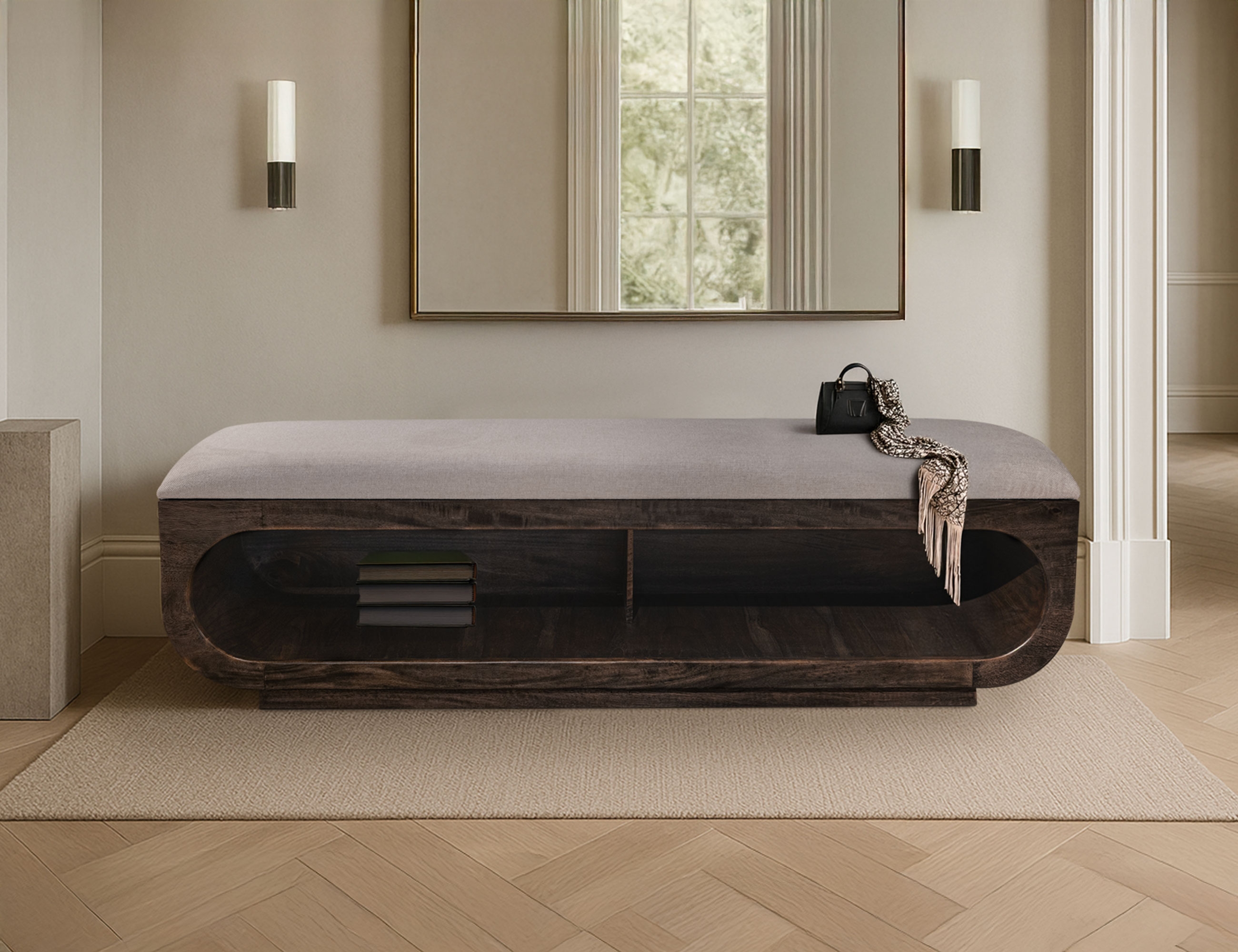 International Furniture Direct Balam Bench