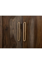 International Furniture Direct Balam Modern Rustic 6-Door Wall Unit with Electric Fireplace