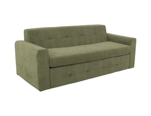 Transitional Queen Pull-Out Sleeper Sofa