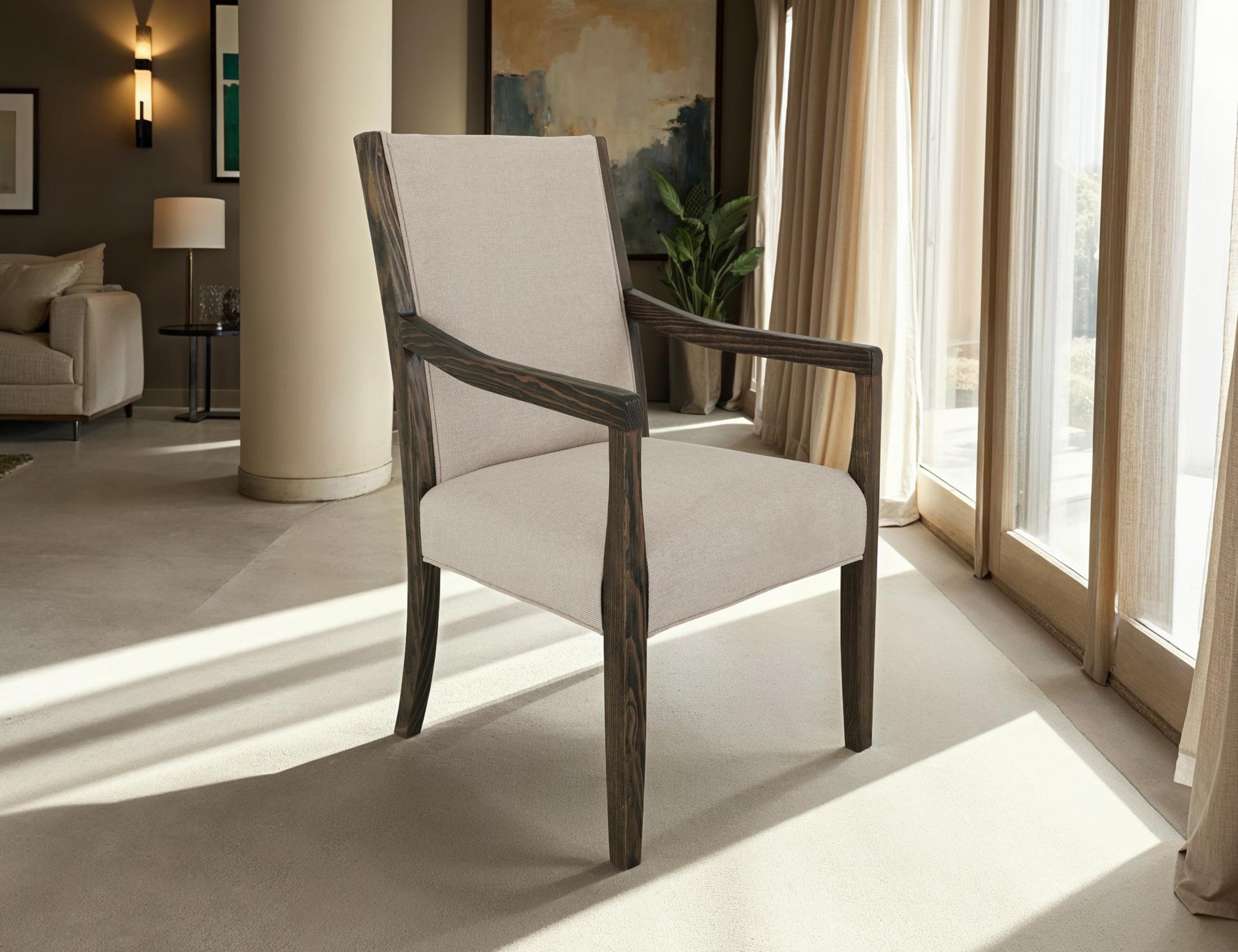 Upholstered Dining Arm Chair