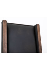 Mueblos International Walnut Transitional Upholstered Dining Chair