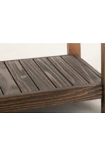 International Furniture Direct Dutton Farmhouse 2-Drawer Sofa Table with Open Shelf