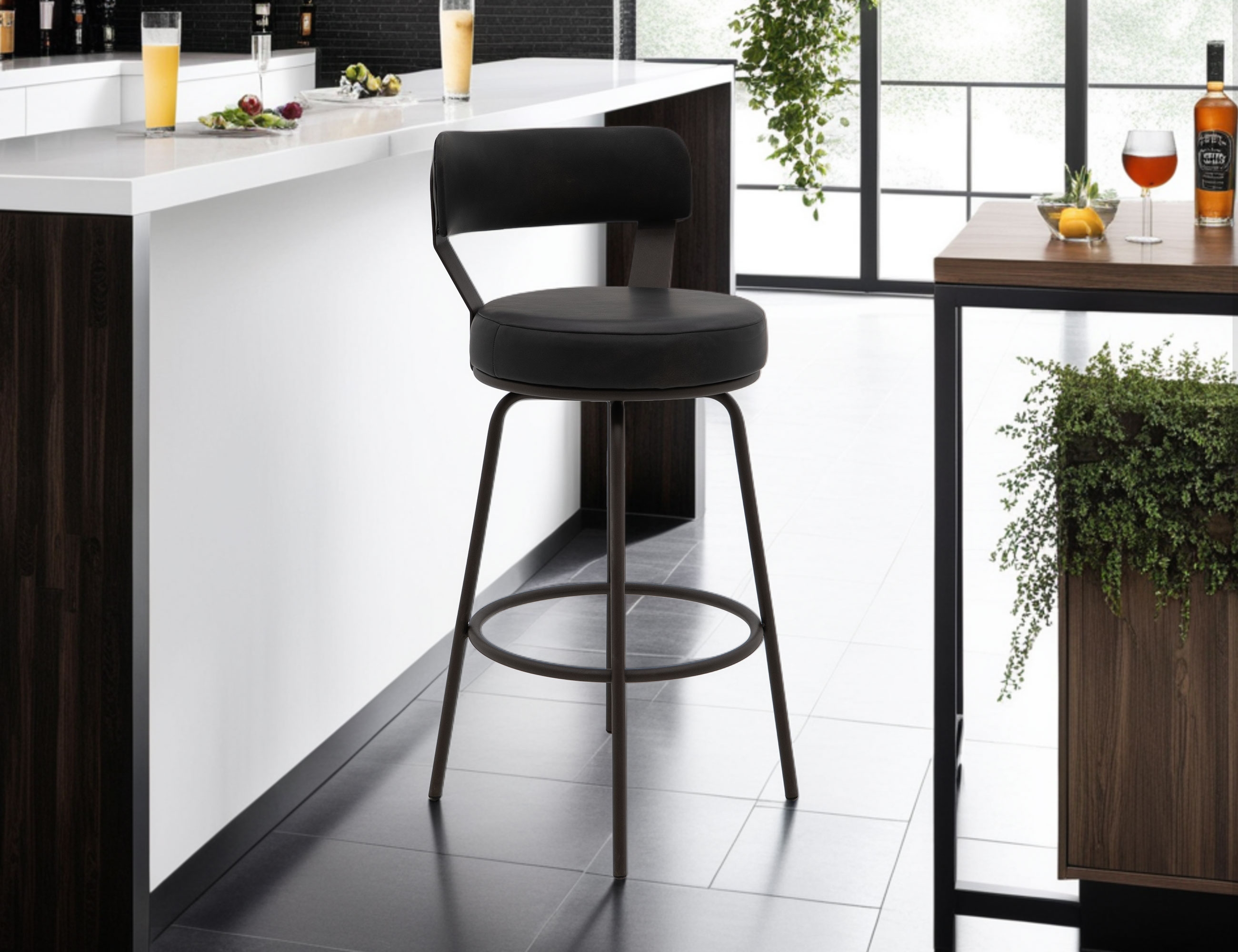 International Furniture Direct Maison 30&quot; Upholstered Barstool
