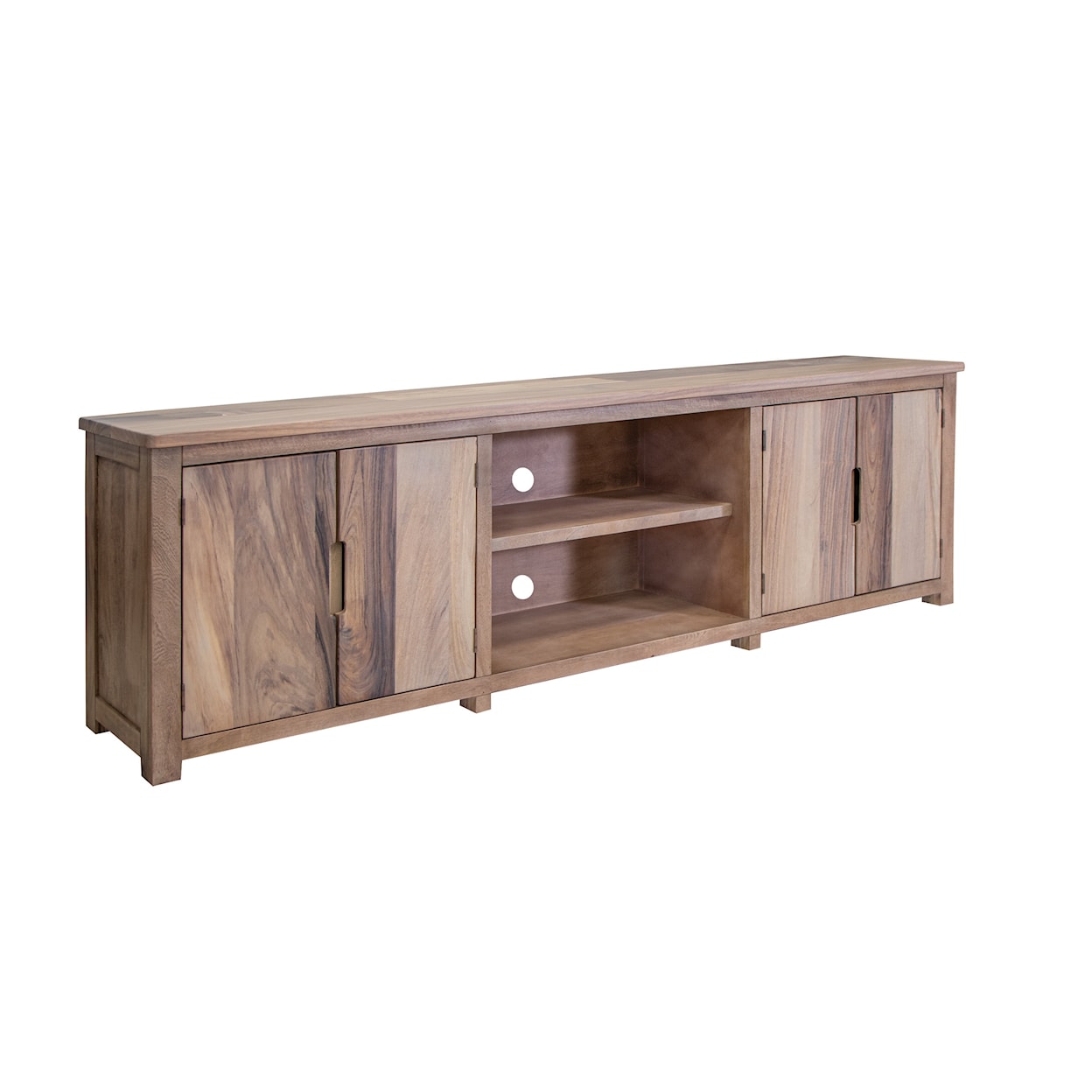 International Furniture Direct Natural Parota TV Stand