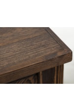 International Furniture Direct Dutton Farmhouse 1-Drawer End Table with Open Shelf