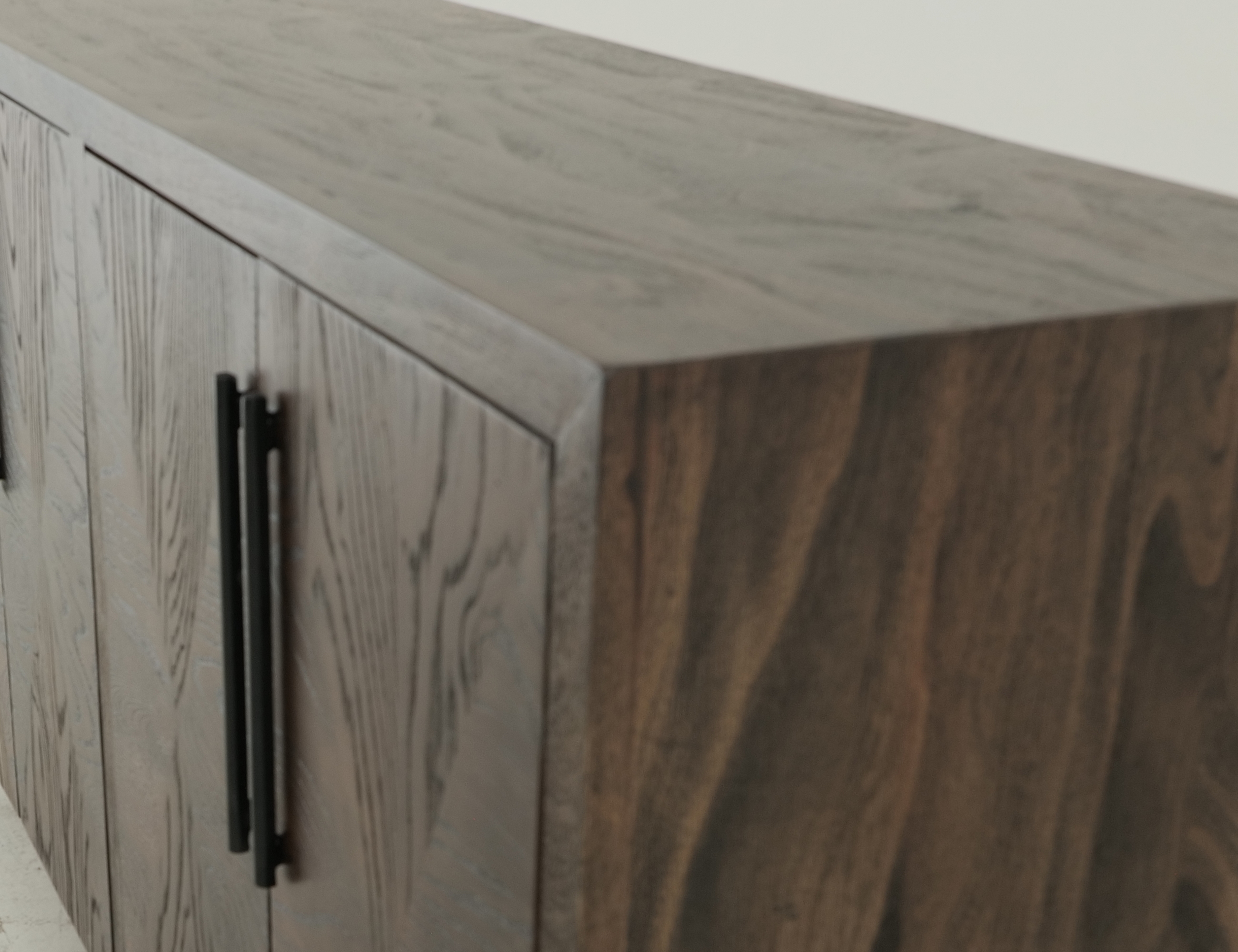 International Furniture Direct Black Verona 4-Door Console